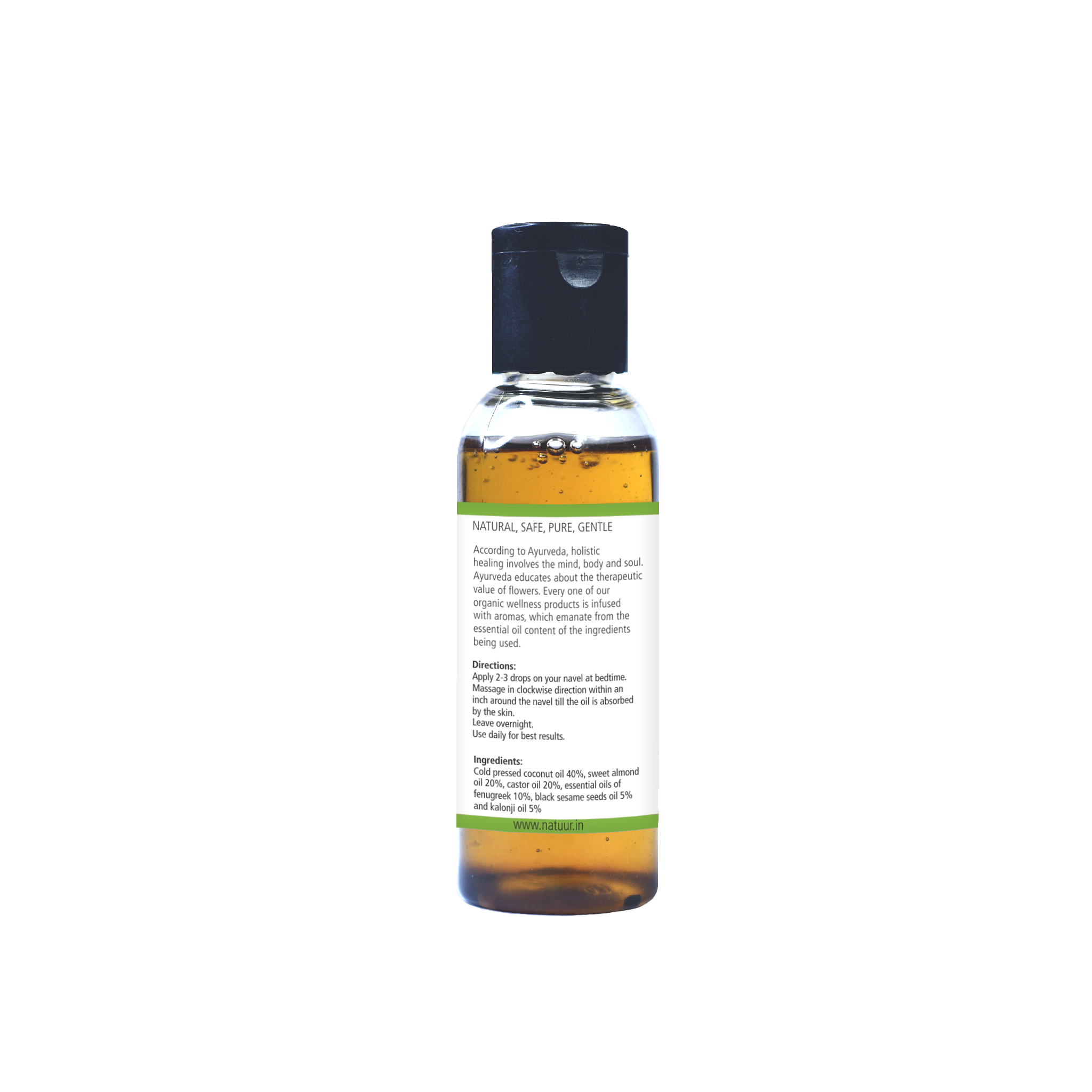 Belly Button Oil for all healthy hair - back image