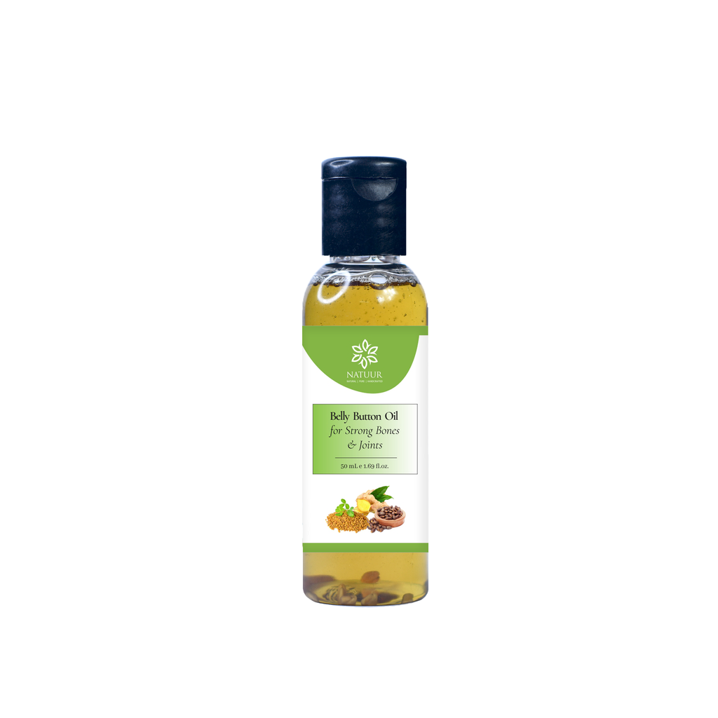 Belly Button Oil for strong bones and joints - front image