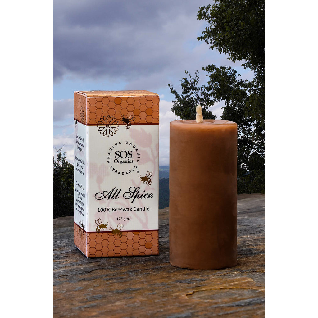 All Spice Beeswax Candle