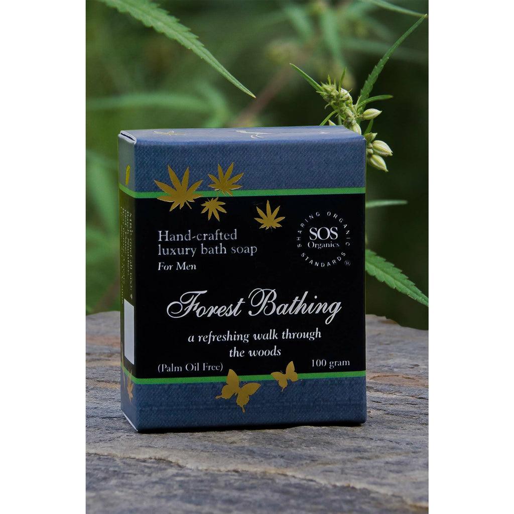 Hemp soap for men forest bathing