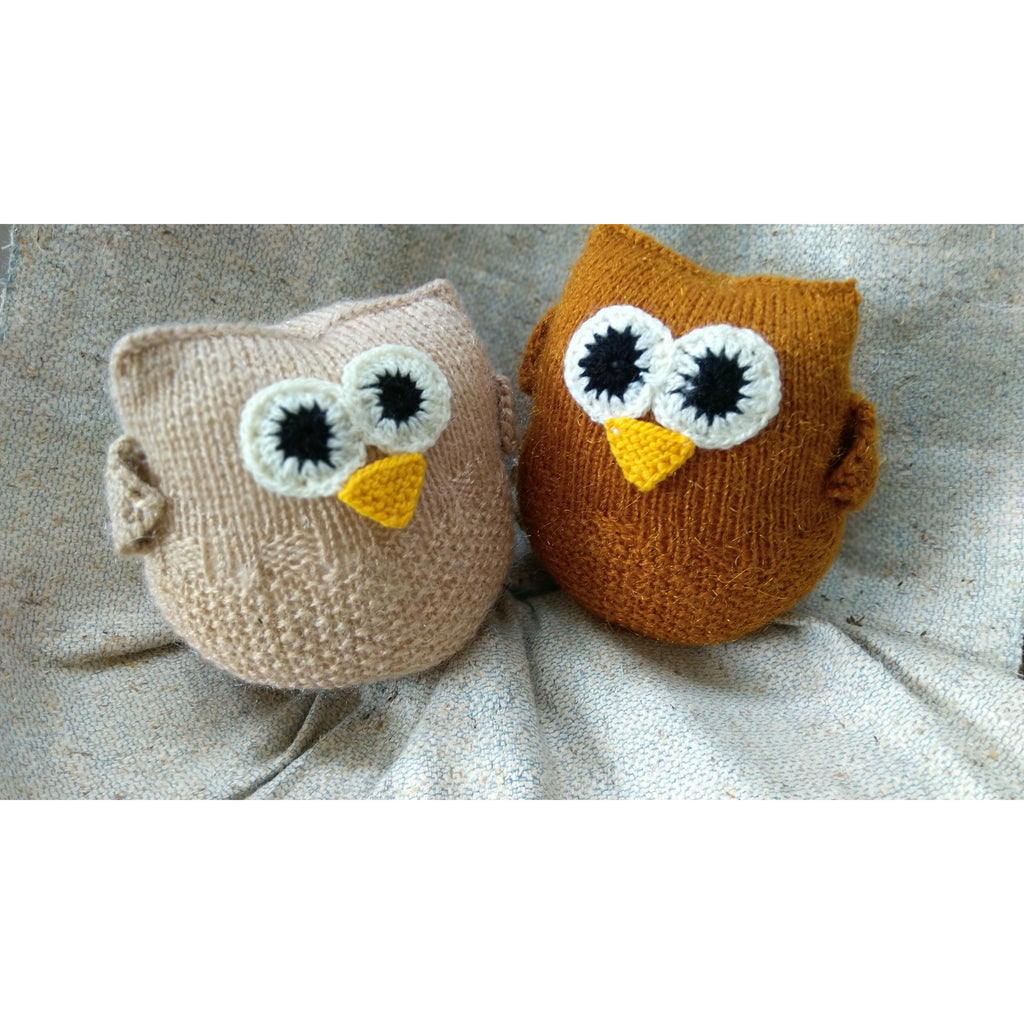 Hand Knitted Owl Soft Toy