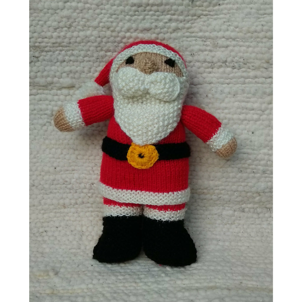 Hand Knitted Santa Claus Soft Toy